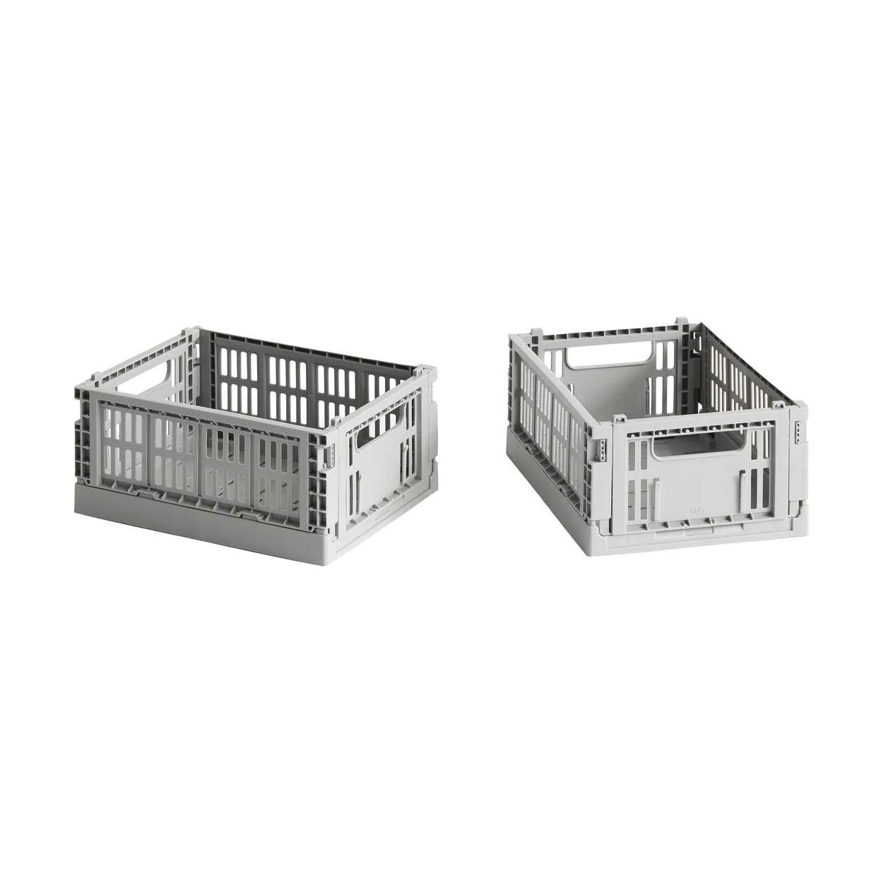 HAY HAY Colour Crate Mini 2-pack 13x17 cm Light grey