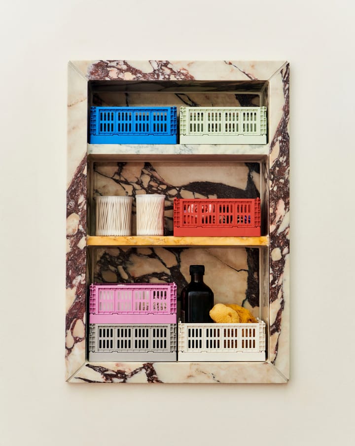 HAY Colour Crate Mini 2-pack 13x17 cm, Light grey HAY