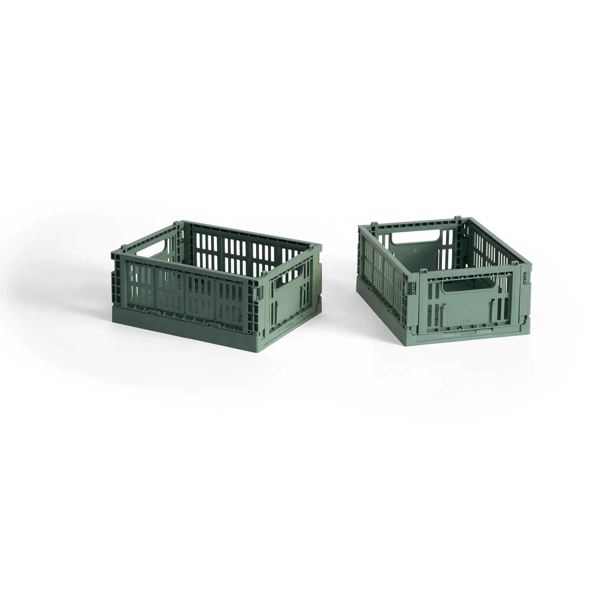 HAY Colour Crate Mini 2-pack 13x17 cm, Sage green HAY