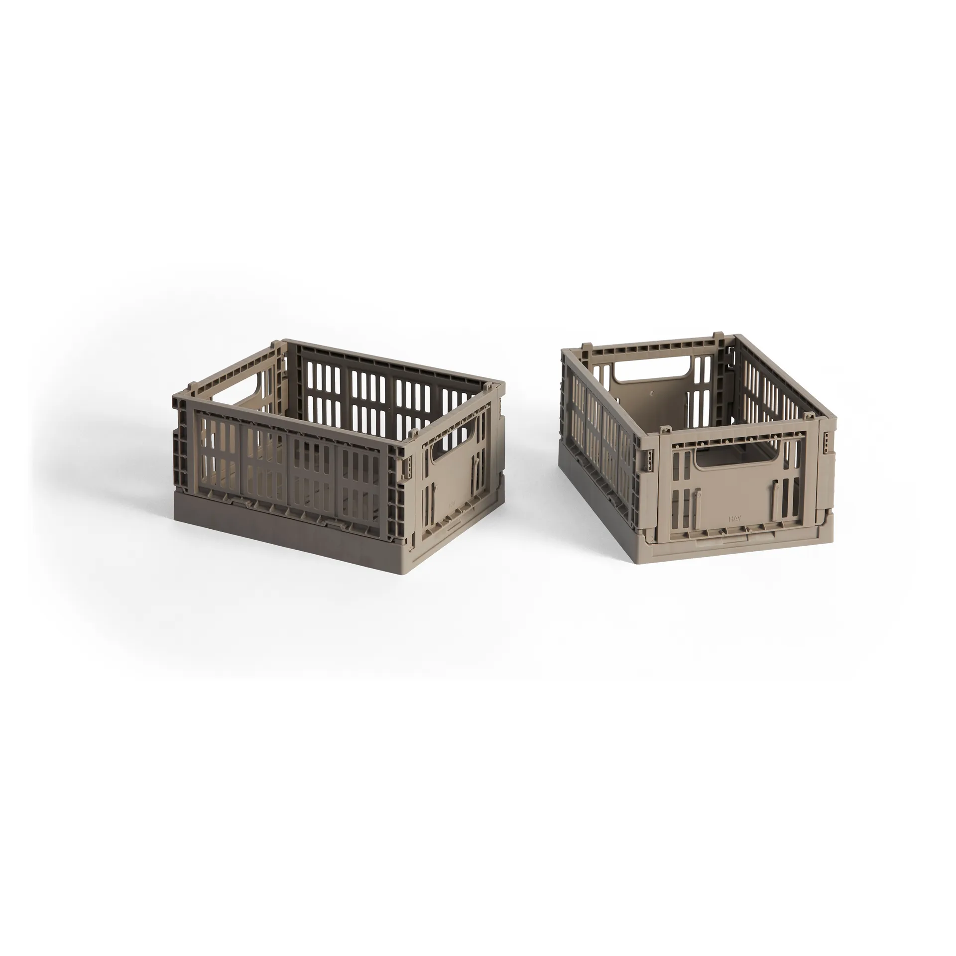 HAY Colour Crate Mini 2-pack 13x17 cm, Warm grey HAY