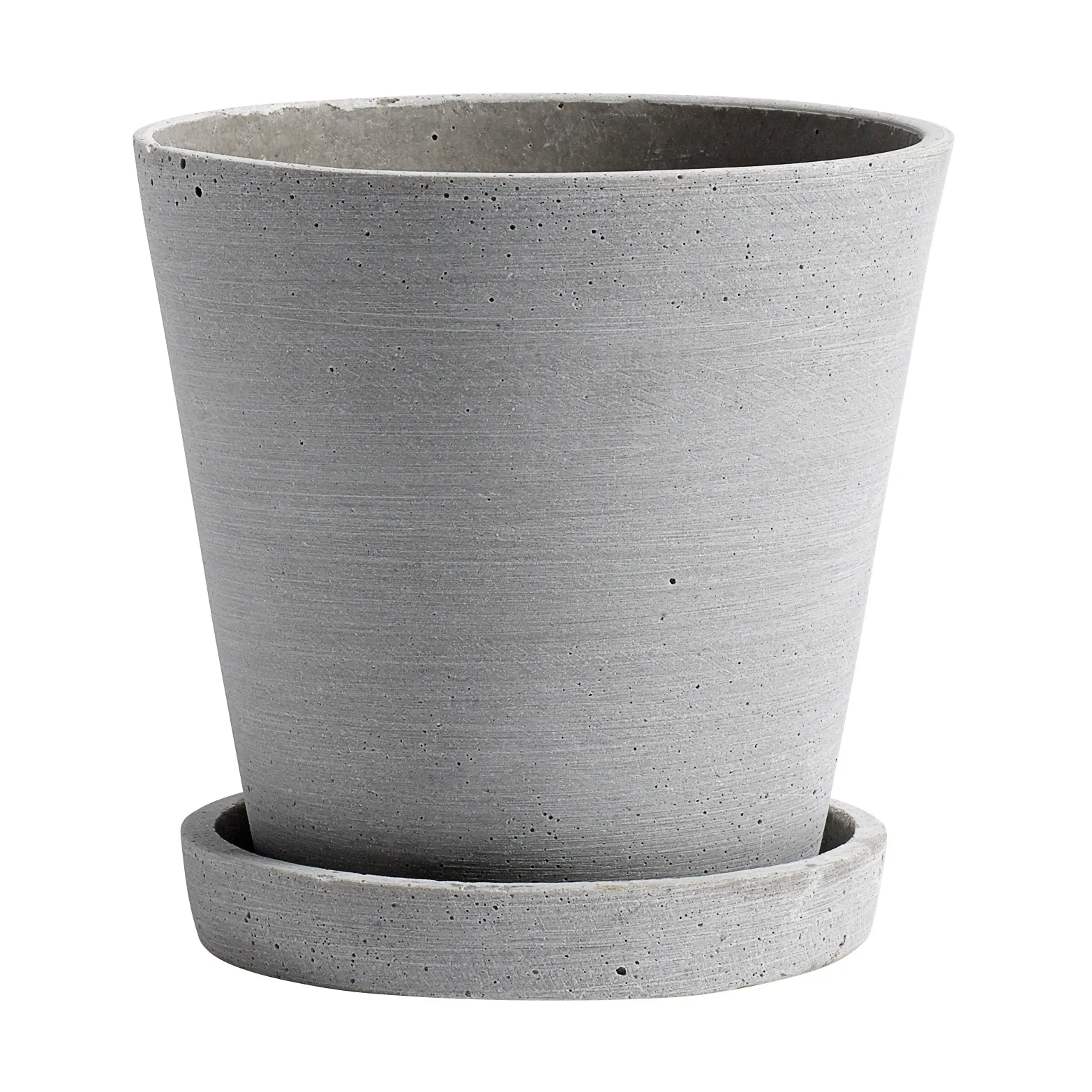 HAY Flowerpot with saucer pot M Ø14 cm, Grijs HAY