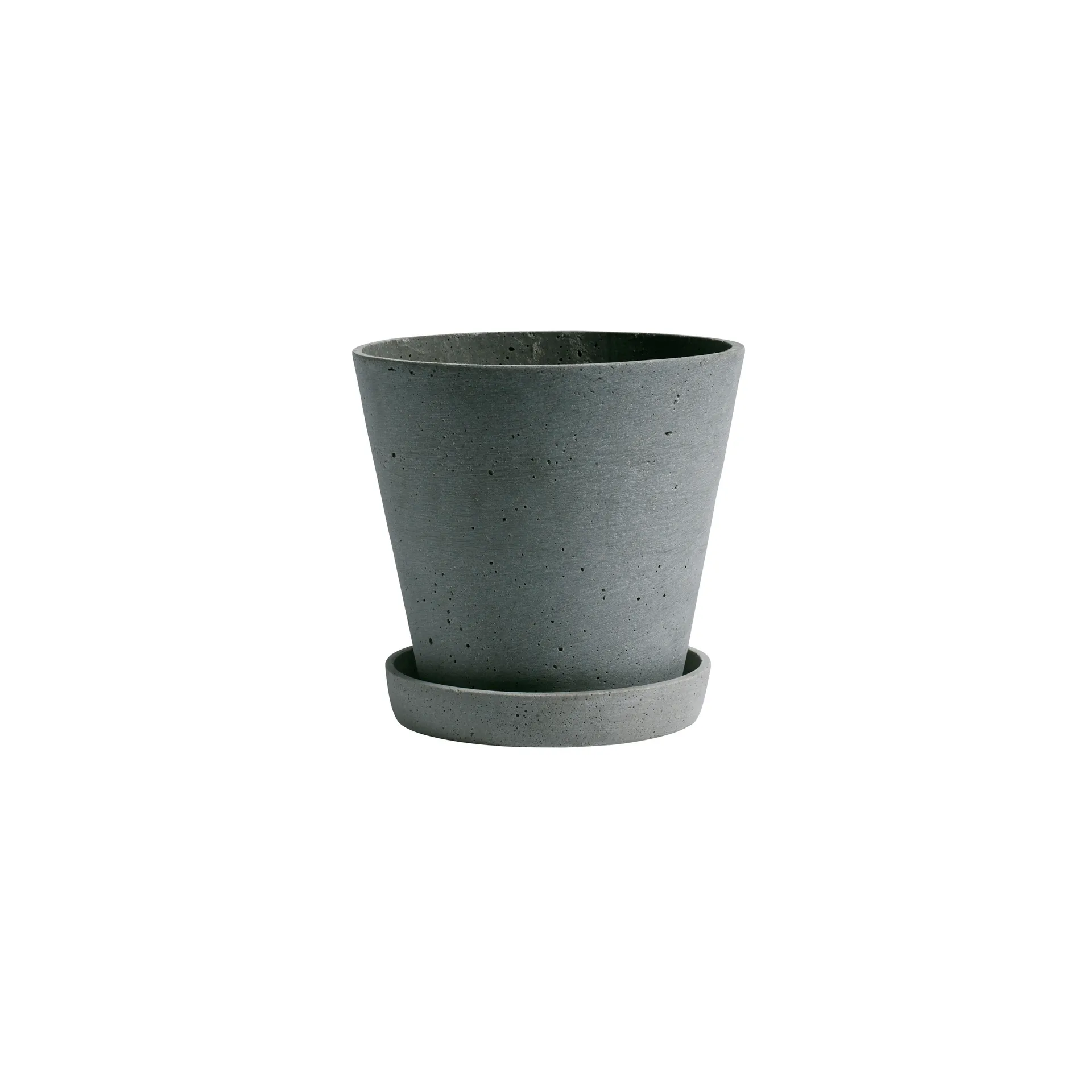 HAY Flowerpot with saucer pot M Ø14 cm, Groen HAY