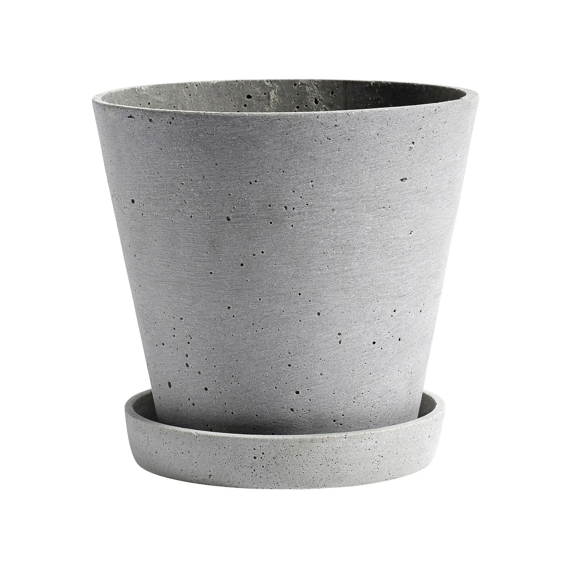 HAY Flowerpot with saucer pot XXXL Ø34 cm, Grijs HAY
