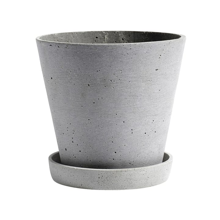 HAY Flowerpot with saucer pot XXXL Ø34 cm - Grijs - HAY