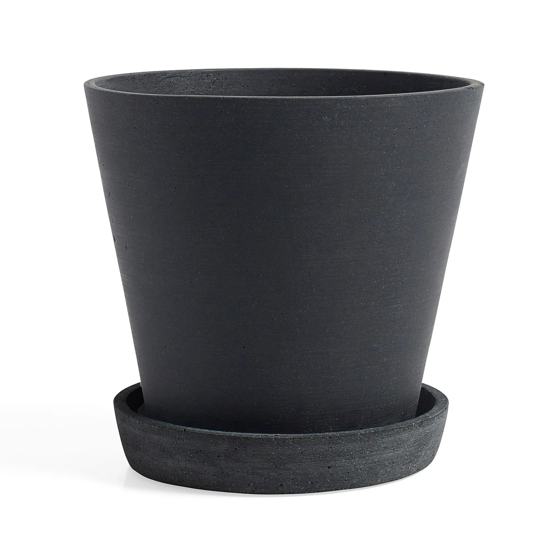HAY Flowerpot with saucer pot XXXL Ø34 cm, Zwart HAY