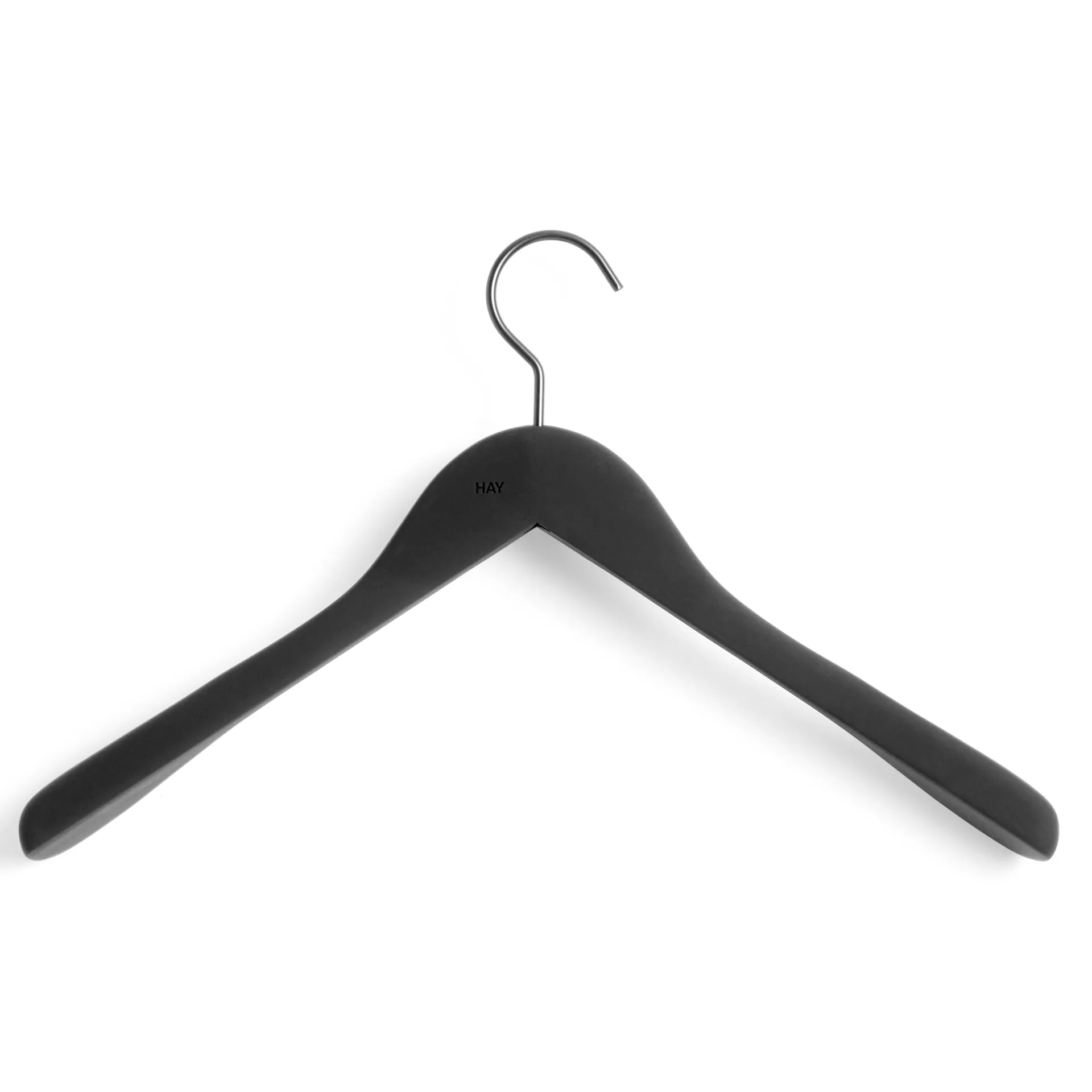 HAY kledinghanger wide 4-pack, Zwart HAY