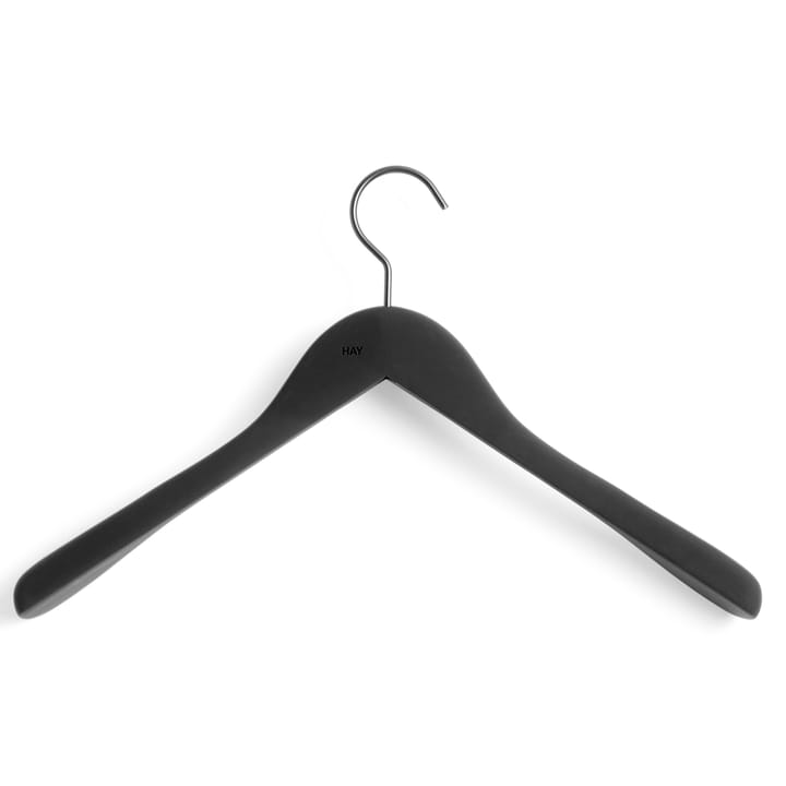 HAY kledinghanger wide 4-pack, Zwart HAY
