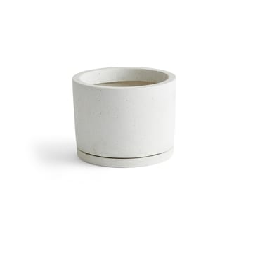 HAY Plant Pot with saucer bloempot L Ø19 cm - Wit - HAY