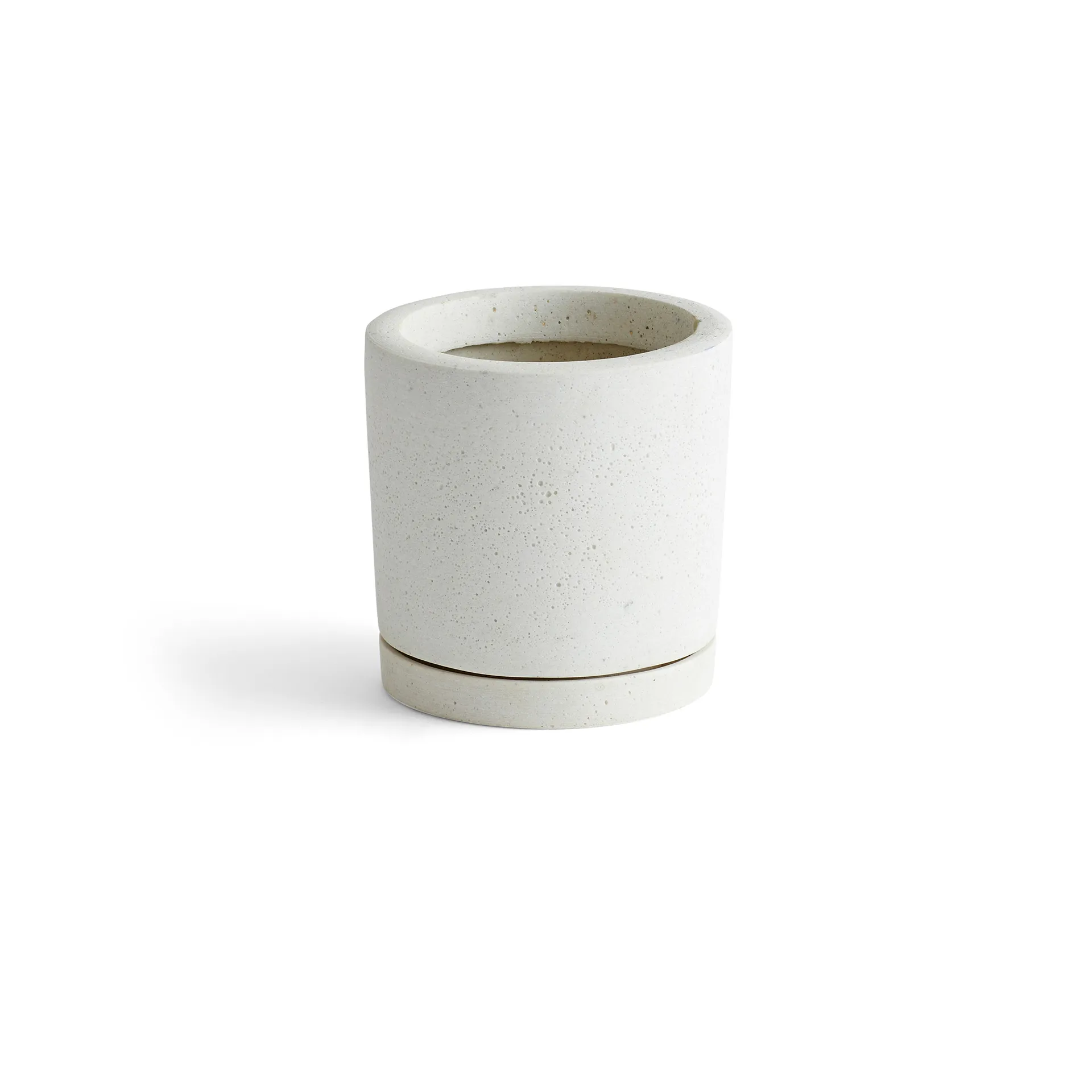 HAY Plant Pot with saucer bloempot M Ø14 cm, Wit HAY