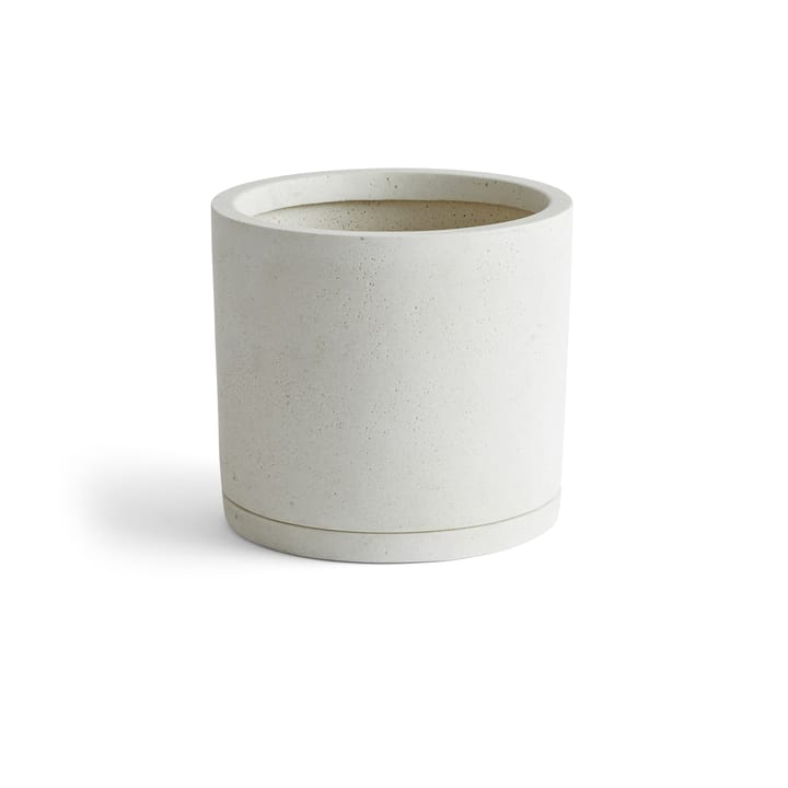 HAY Plant Pot with saucer bloempot XXL Ø24 cm, Wit HAY