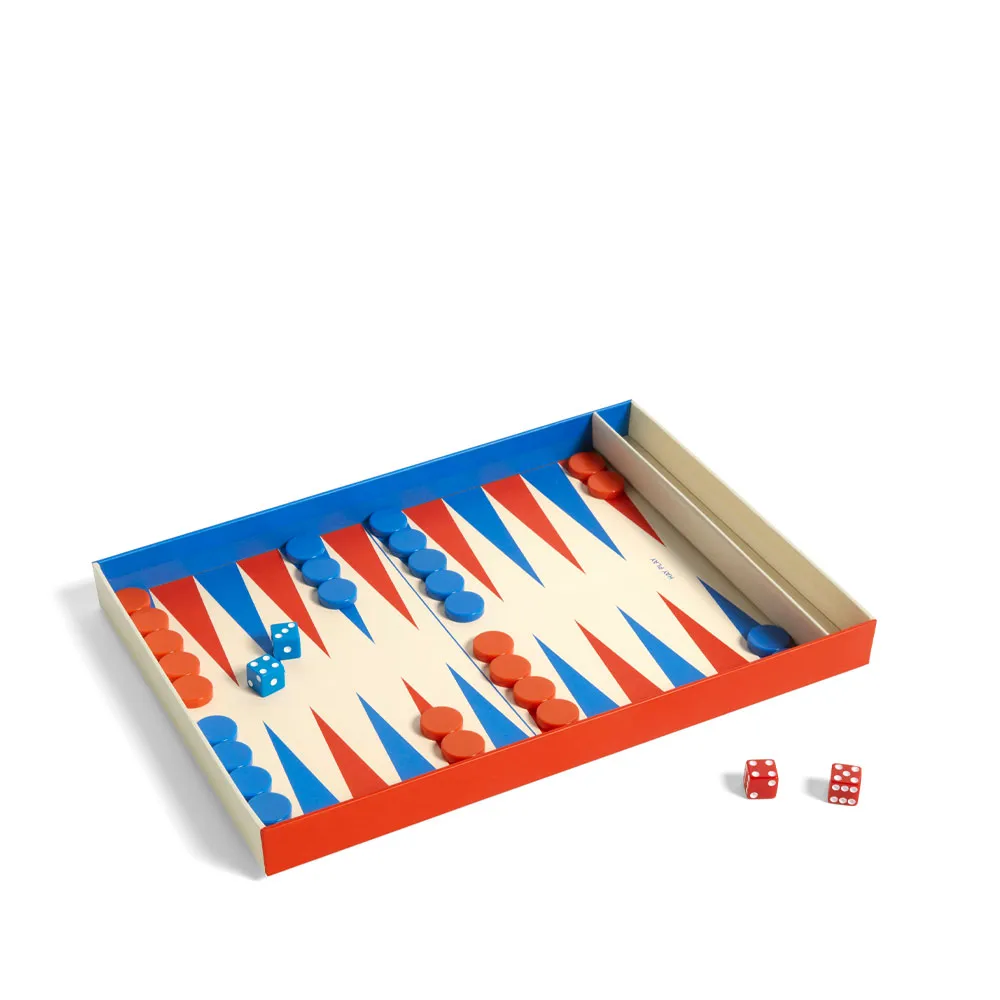 HAY PLAY spel, offwhite, backgammon HAY