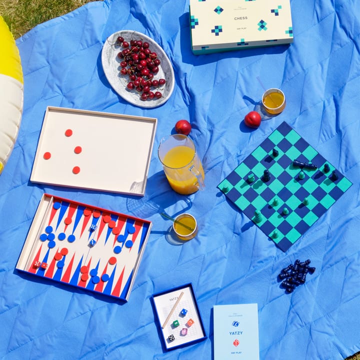 HAY PLAY spel, offwhite, backgammon HAY