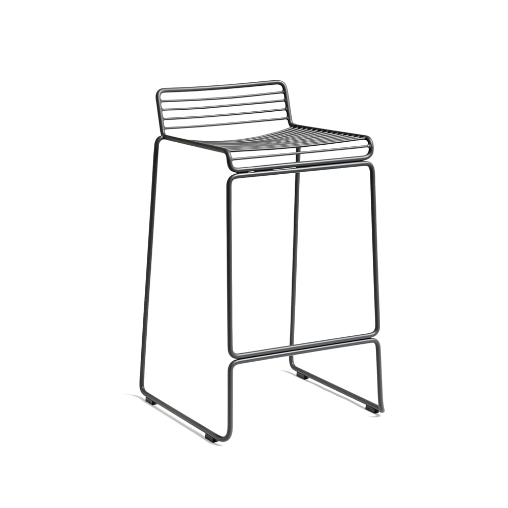 HAY Hee barkruk 65 cm Asphalt grey | Scandinavisch Interieur | Barstoelen | Grijs