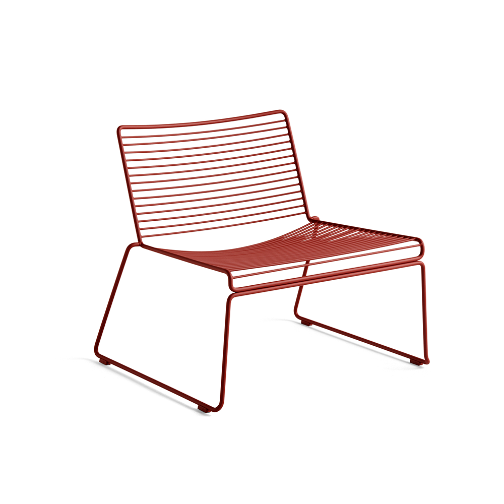 HAY Hee lounge stoel Rust | Scandinavisch Interieur | Rood