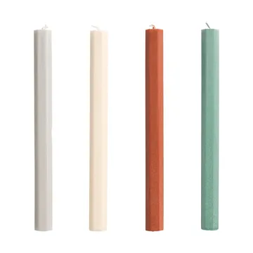 Hexagon Candle kaars mix 4-pack - Forest - HAY