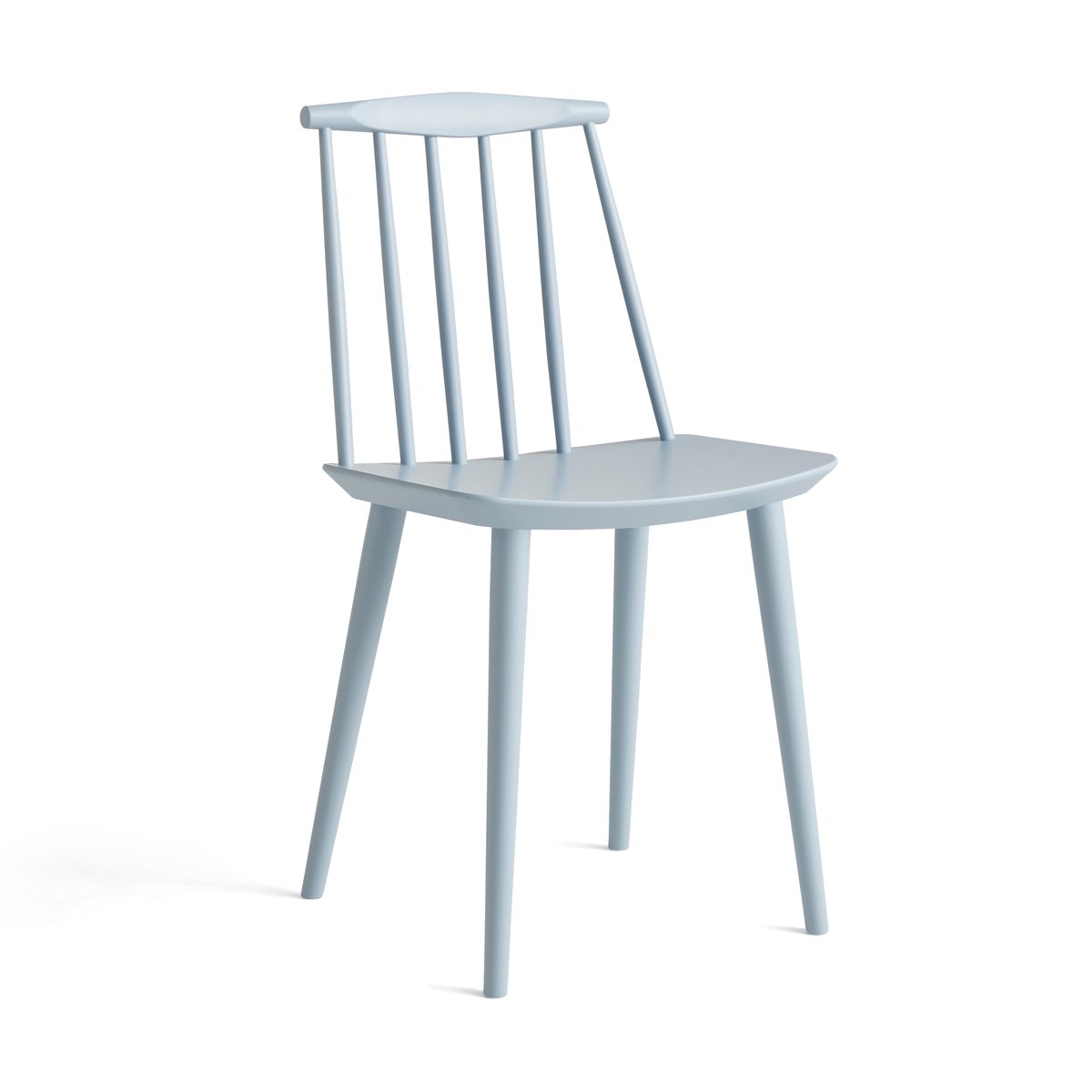 HAY J77 stoel Slate blue lacquered beech | Scandinavisch Interieur | Stoelen | Blauw