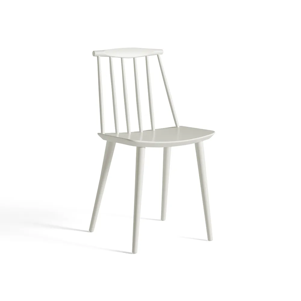 J77 stoel, White lacquered beech HAY