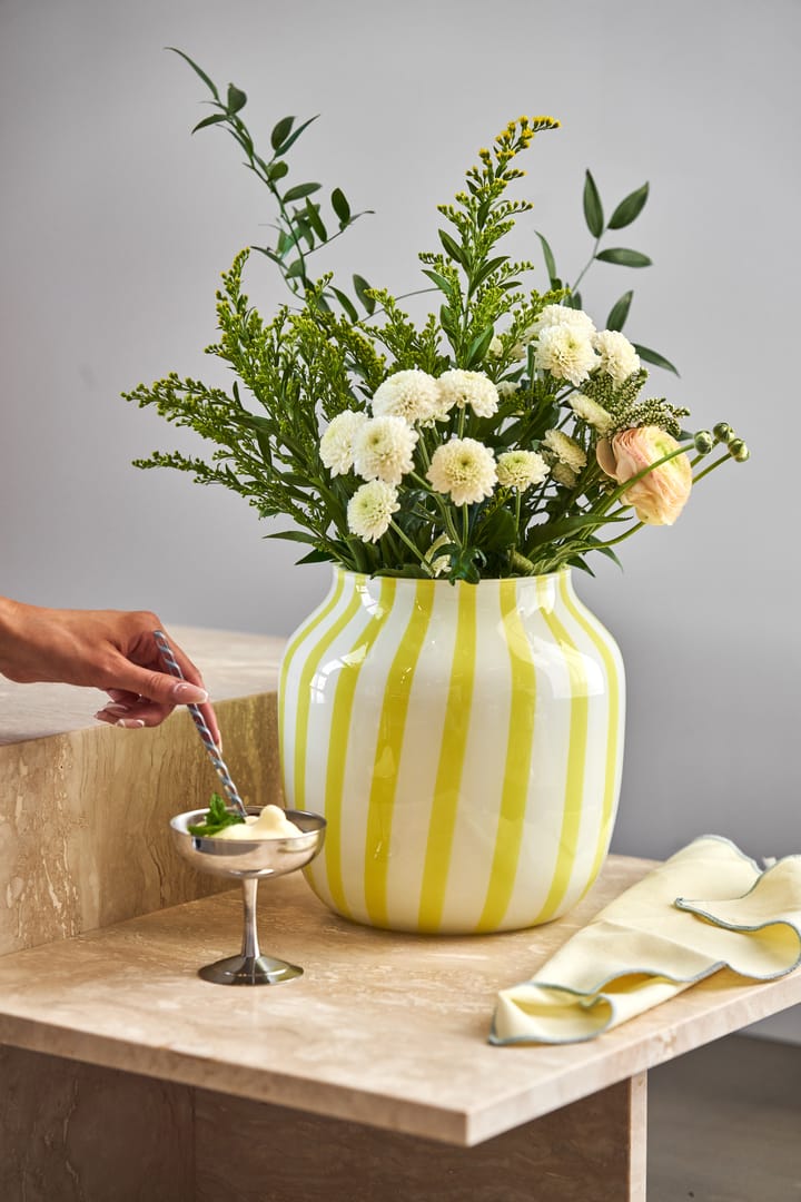 Juice Wide vaas 22 cm, Yellow HAY