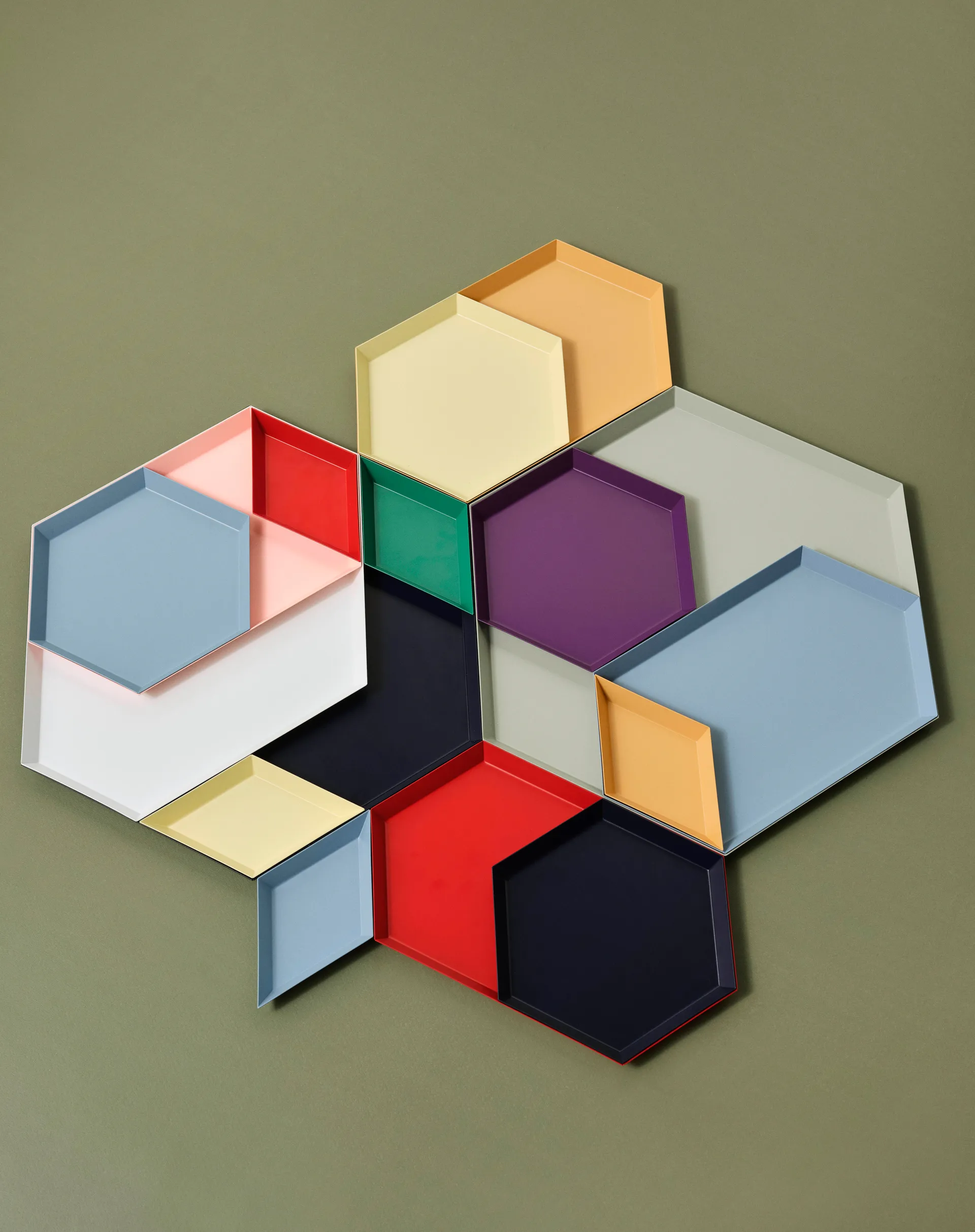 Kaleido dienblad XS, Evergreen HAY