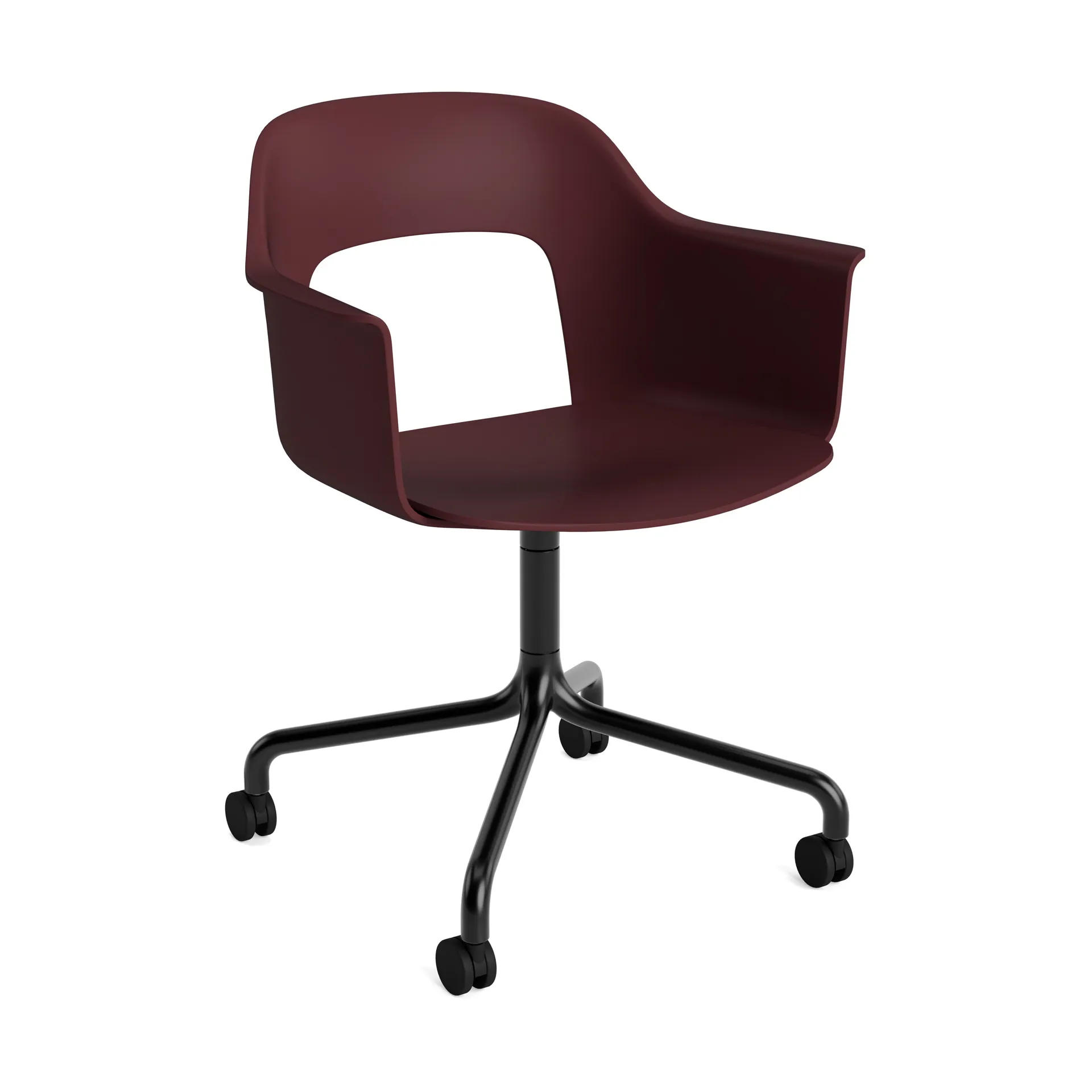 Layout Armchair 261 fauteuil, Bordeaux-zwart HAY