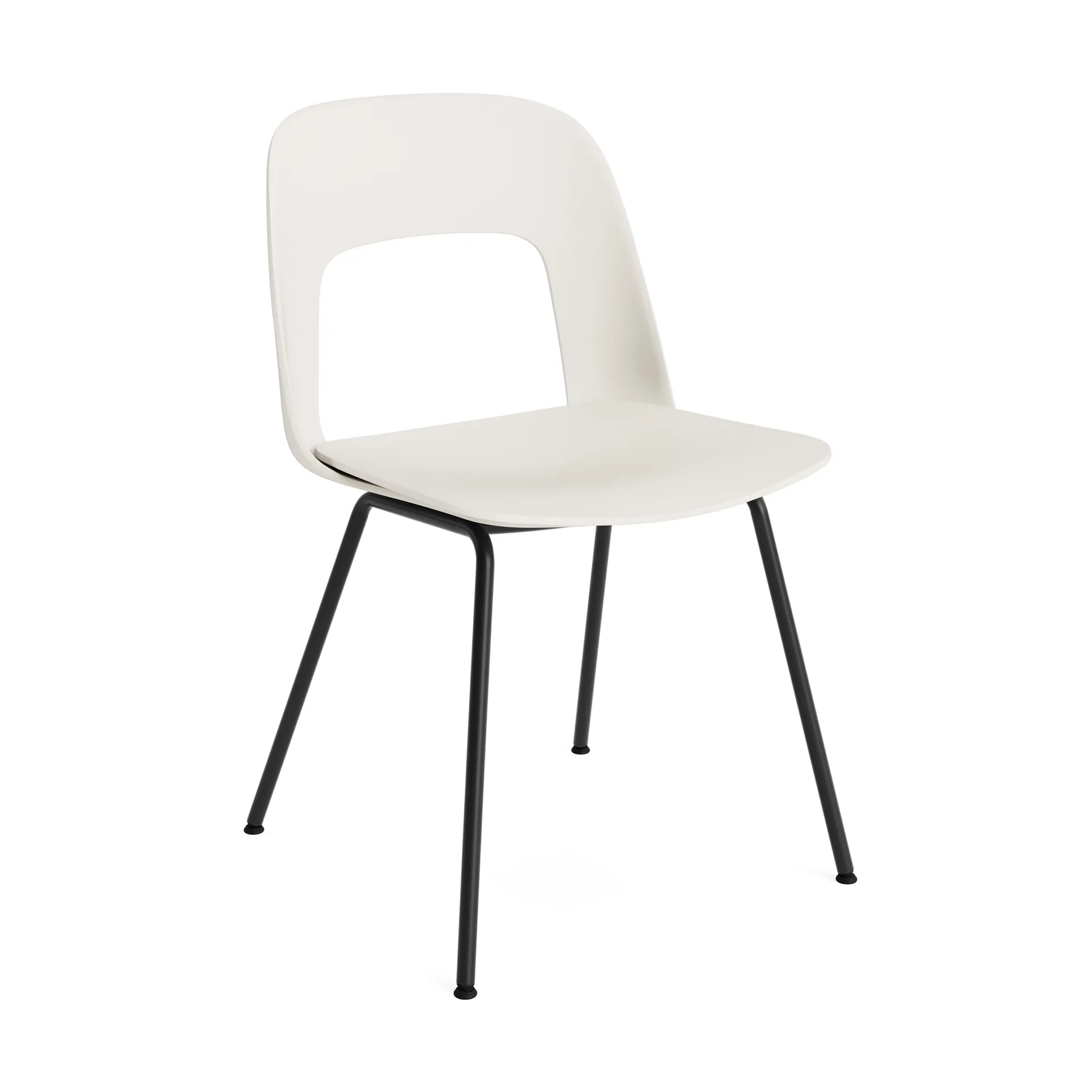 Layout Chair 111 stoel, Crèmewit-zwart HAY