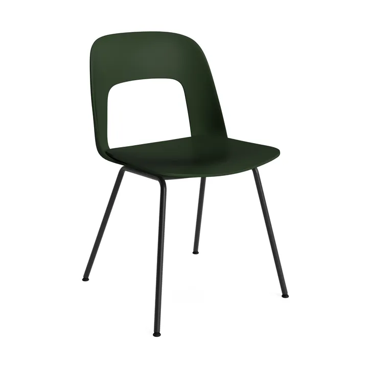 Layout Chair 111 stoel - Flessengroen-zwart - HAY