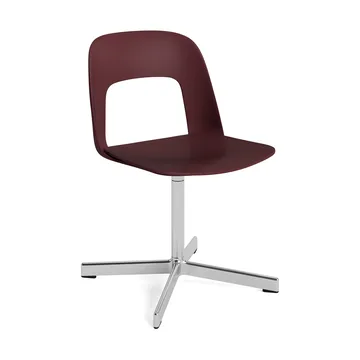 Layout Chair 131 stoel - Bordeaux-gepolijst aluminium - HAY
