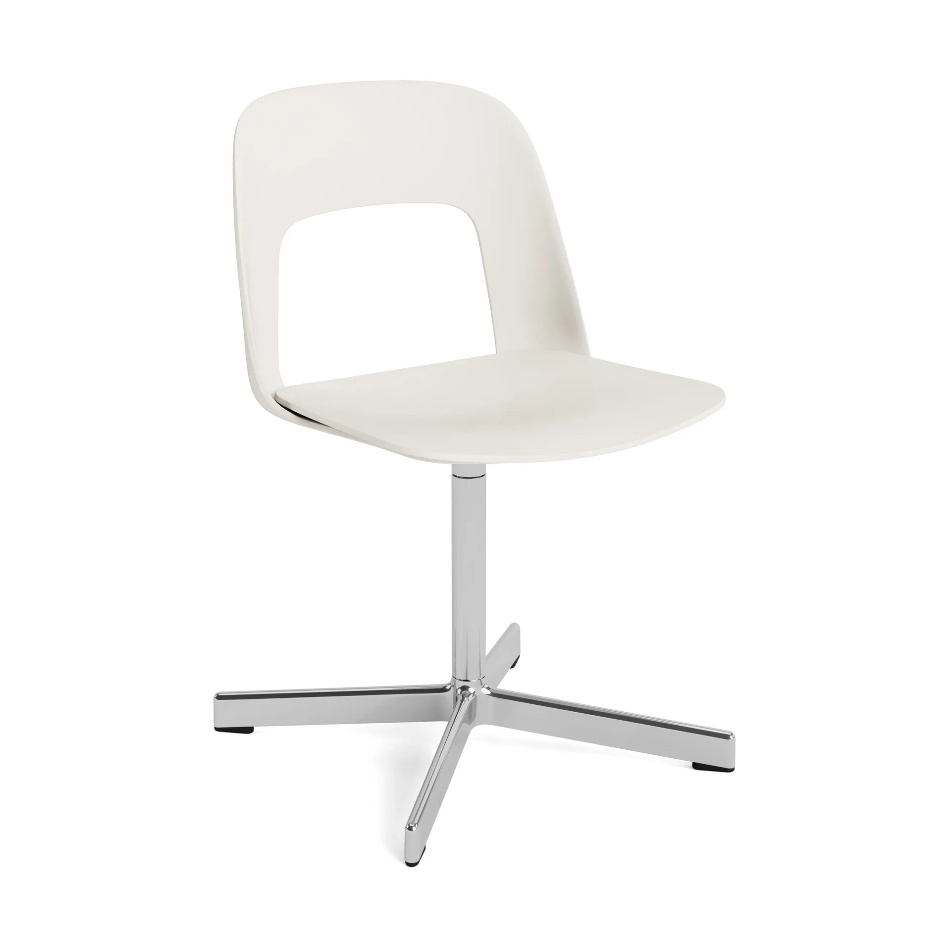 Layout Chair 131 stoel, Crèmewit-gepolijst aluminium HAY