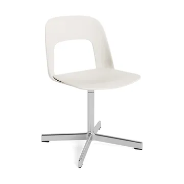Layout Chair 131 stoel - Crèmewit-gepolijst aluminium - HAY