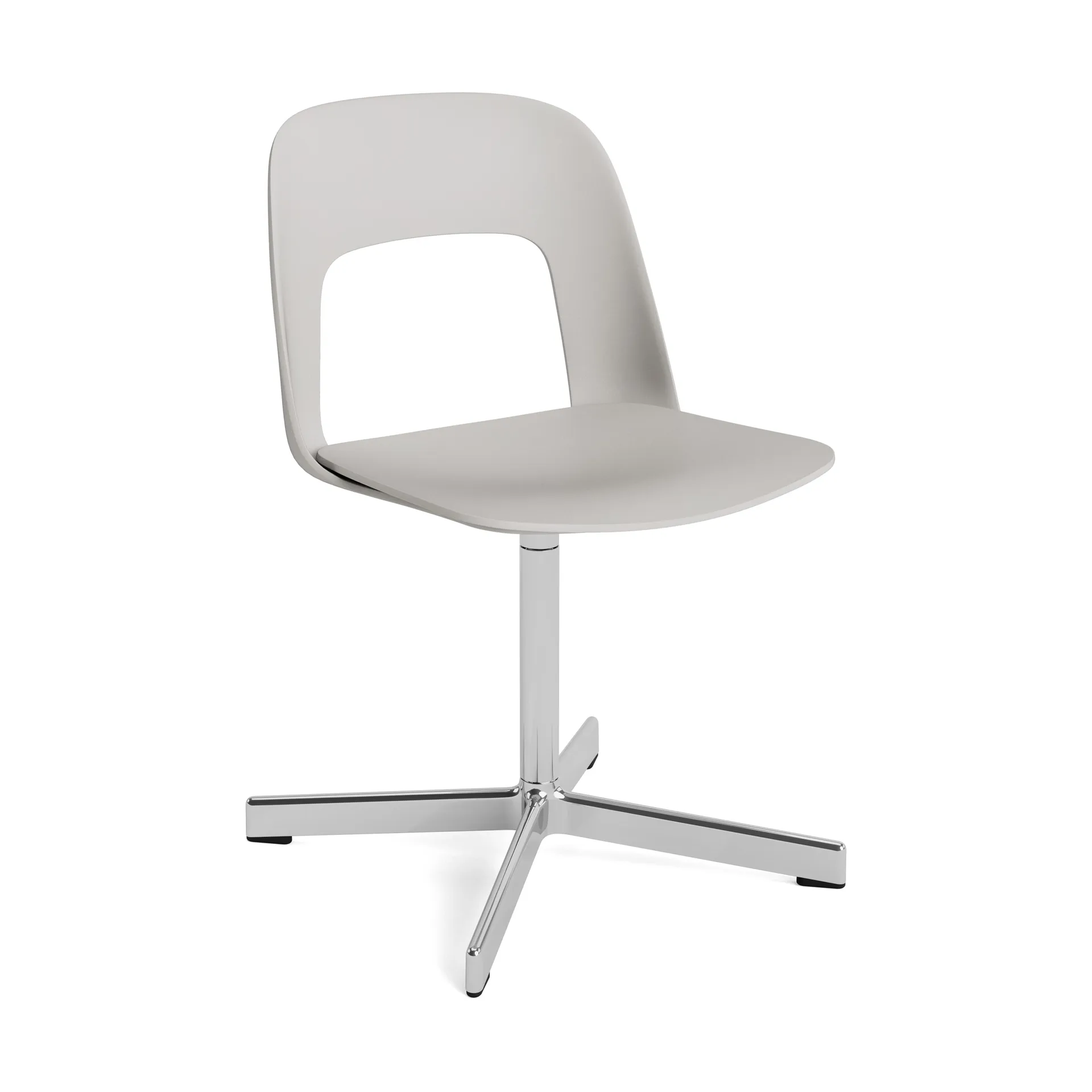 Layout Chair 131 stoel, Hemelgrijs-gepolijst aluminium HAY
