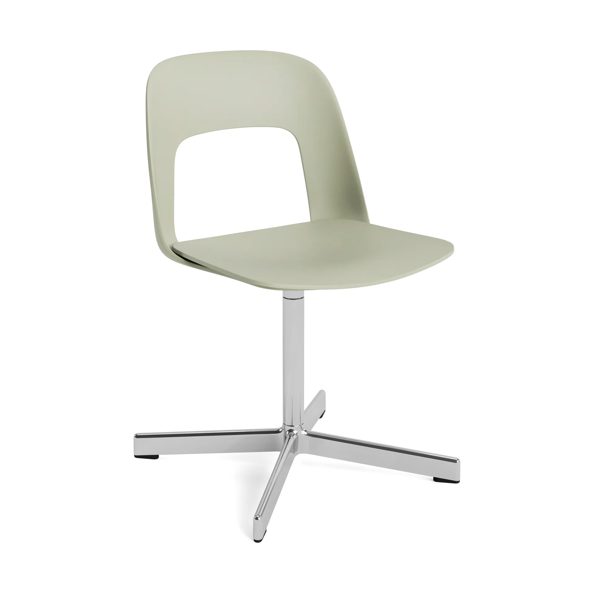 Layout Chair 131 stoel, Pastelgroen-gepolijst aluminium HAY