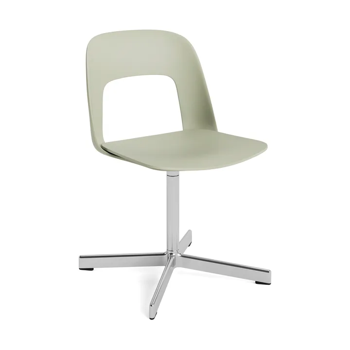 Layout Chair 131 stoel - Pastelgroen-gepolijst aluminium - HAY