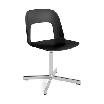 Layout Chair 131 stoel - Zwart-gepolijst aluminium - HAY
