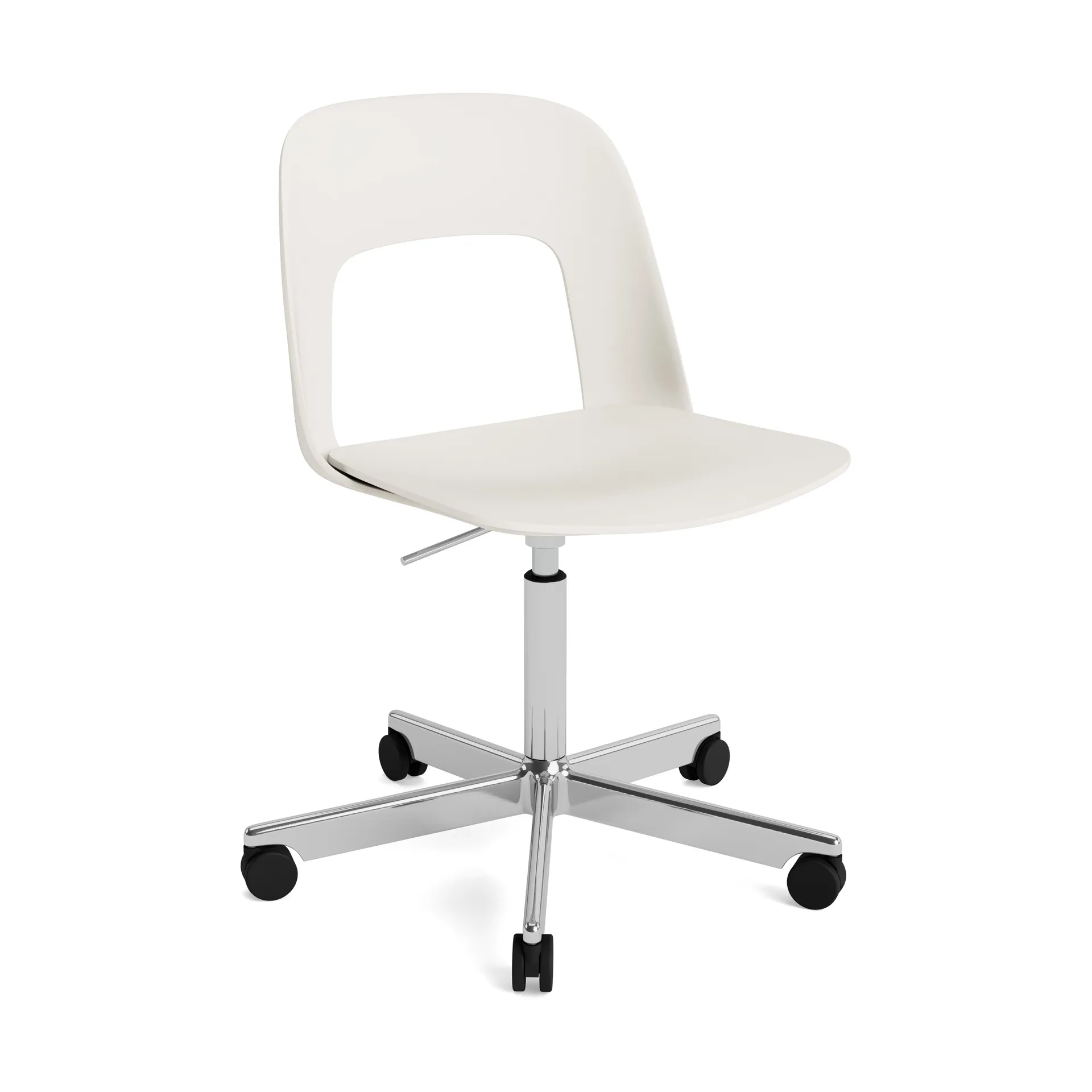 Layout Chair 141 stoel, Crèmewit-gepolijst aluminium HAY