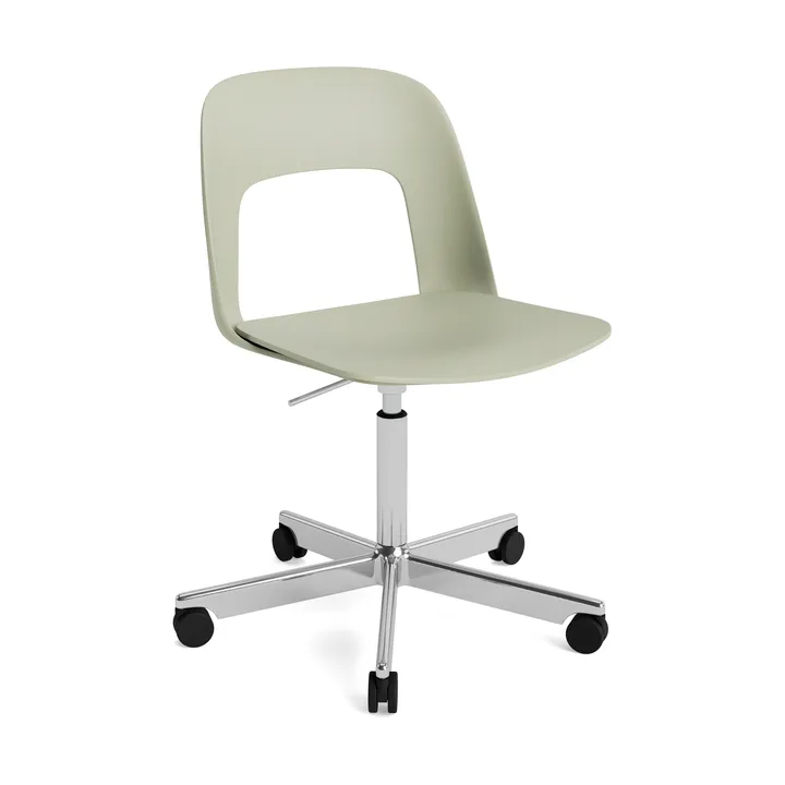 Layout Chair 141 stoel - Flessengroen-gepolijst aluminium - HAY