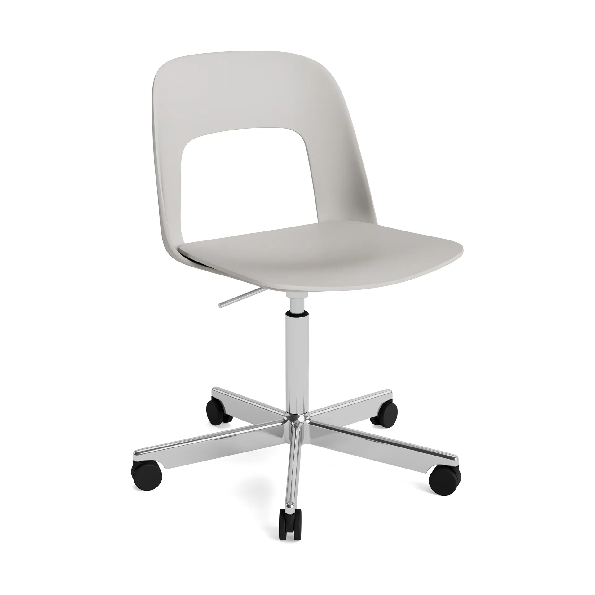 Layout Chair 141 stoel, Hemelgrijs-gepolijst aluminium HAY