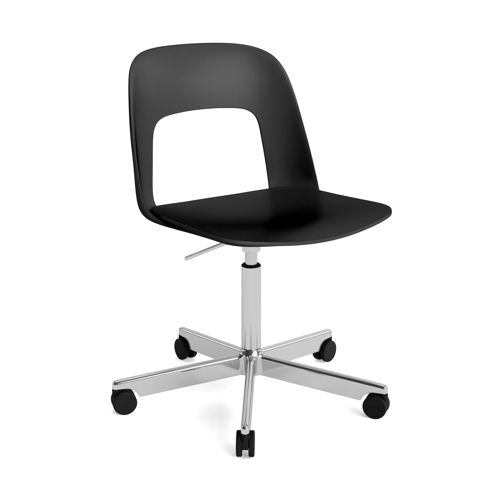 Layout Chair 141 stoel, Zwart-gepolijst aluminium HAY