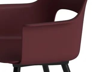 Layout fauteuil 211 armstoel - Bordeaux-zwartgelakt eik - HAY