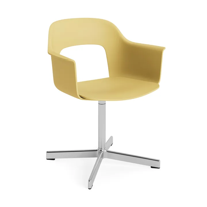 Layout fauteuil 231 kantoorstoel - Biscotti-gepolijst aluminium 4 star swivel base - HAY
