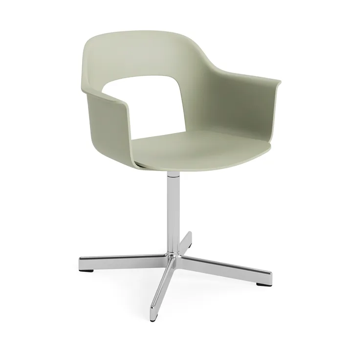 Layout fauteuil 231 kantoorstoel - Pastel green-gepolijst aluminium 4-star swivel base - HAY