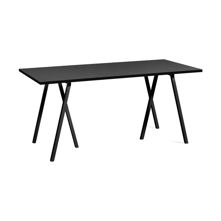 Loop Stand eettafel - Black linoleum-black, 160 cm - HAY