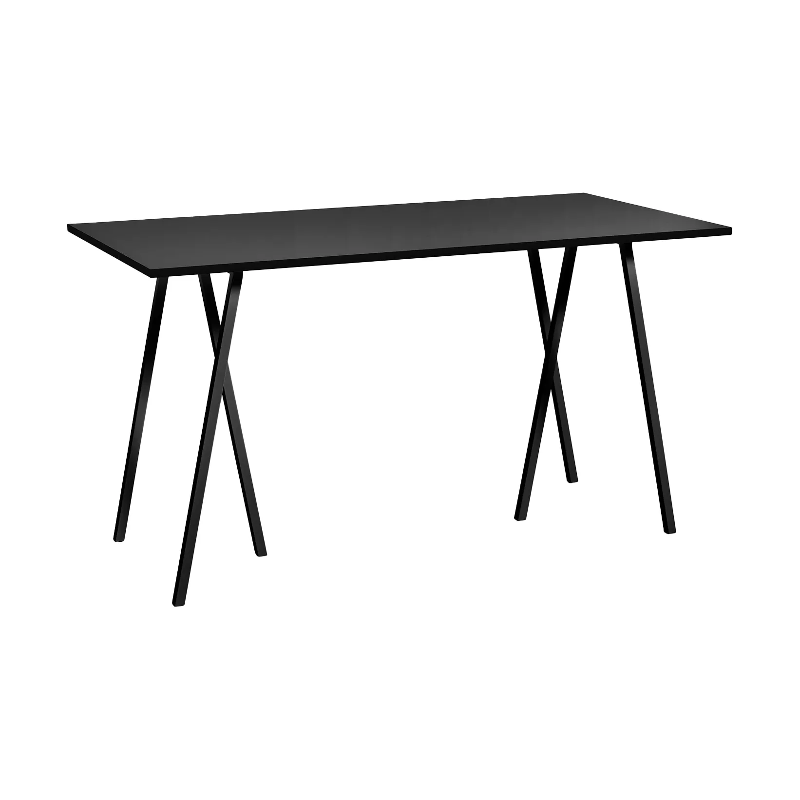 Loop Stand incl. support bartafel 87,5x180 cm, Black-black linoleum-black ash HAY