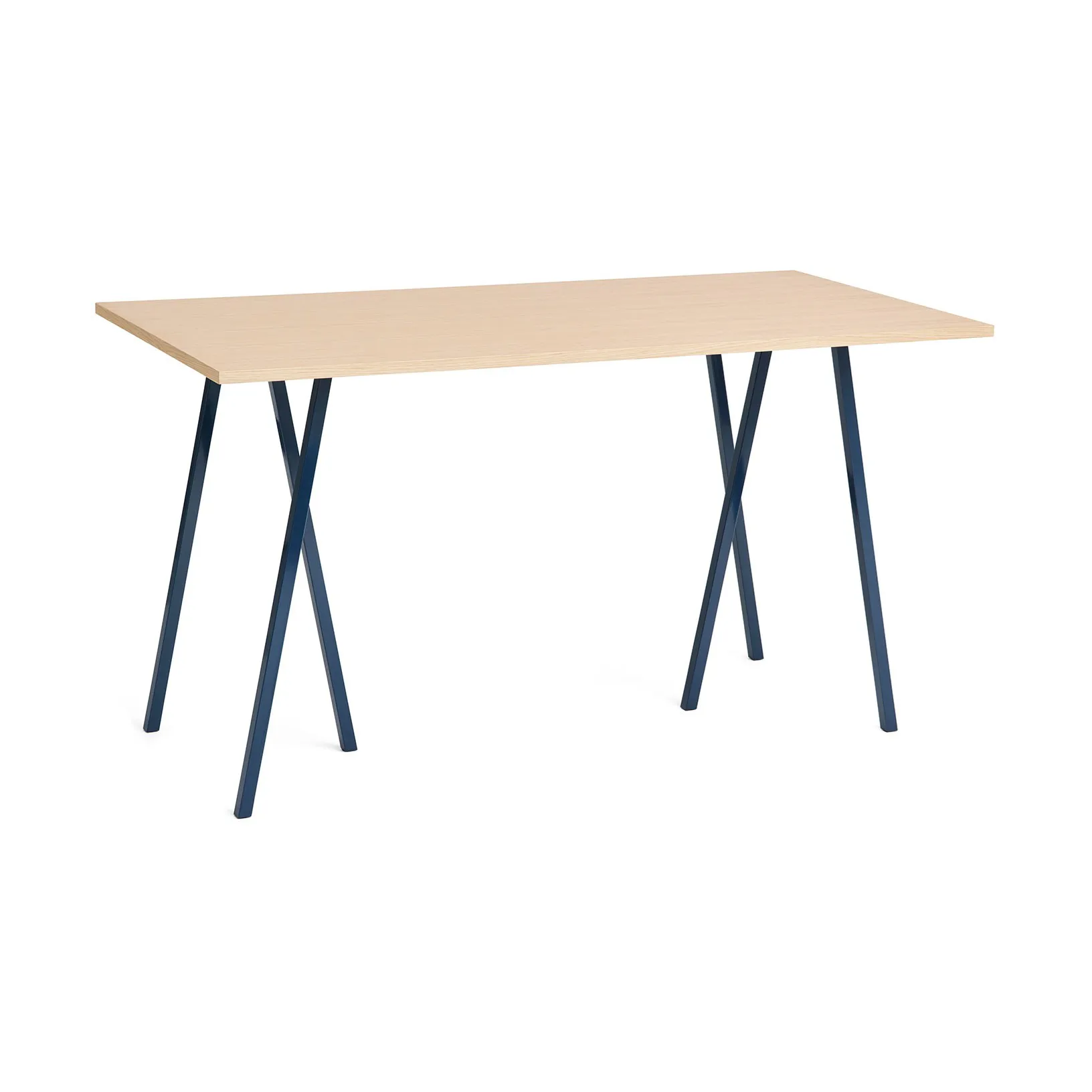 Loop Stand incl. support bartafel 87,5x180 cm, Deep blue-clear lacq. oak HAY