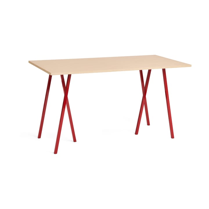 Loop Stand incl. support bartafel 87,5x180 cm - Maroon red-clear lacq. oak - HAY