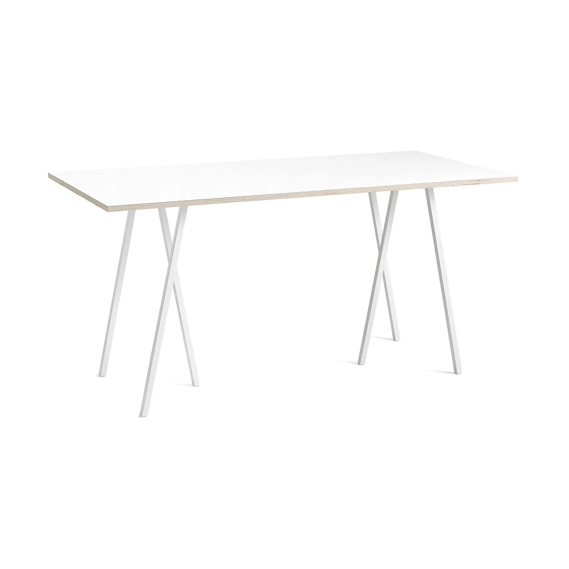 Loop Stand incl. support bartafel 92,5x200 cm, White-white laminate-plywood HAY
