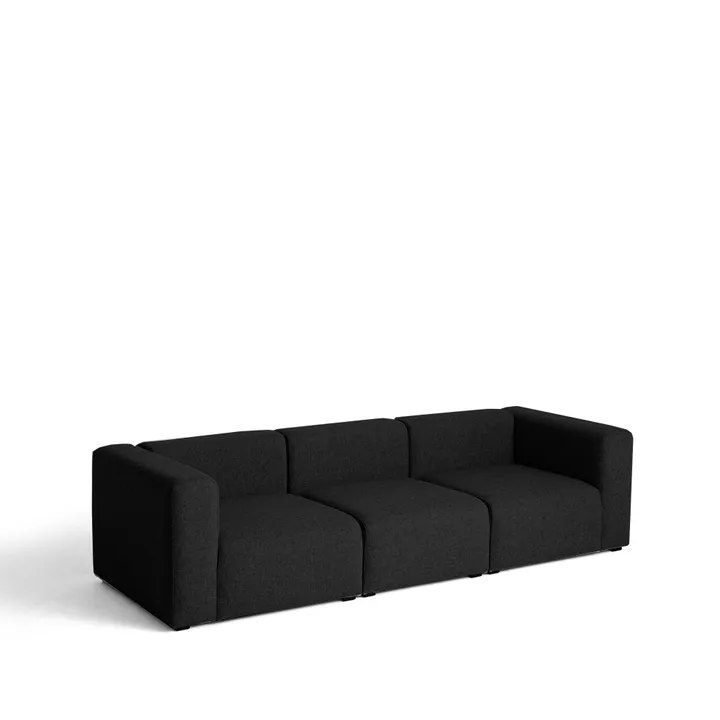Mags 3-zits bank - Stof Hallingdal 65 190 zwart - HAY