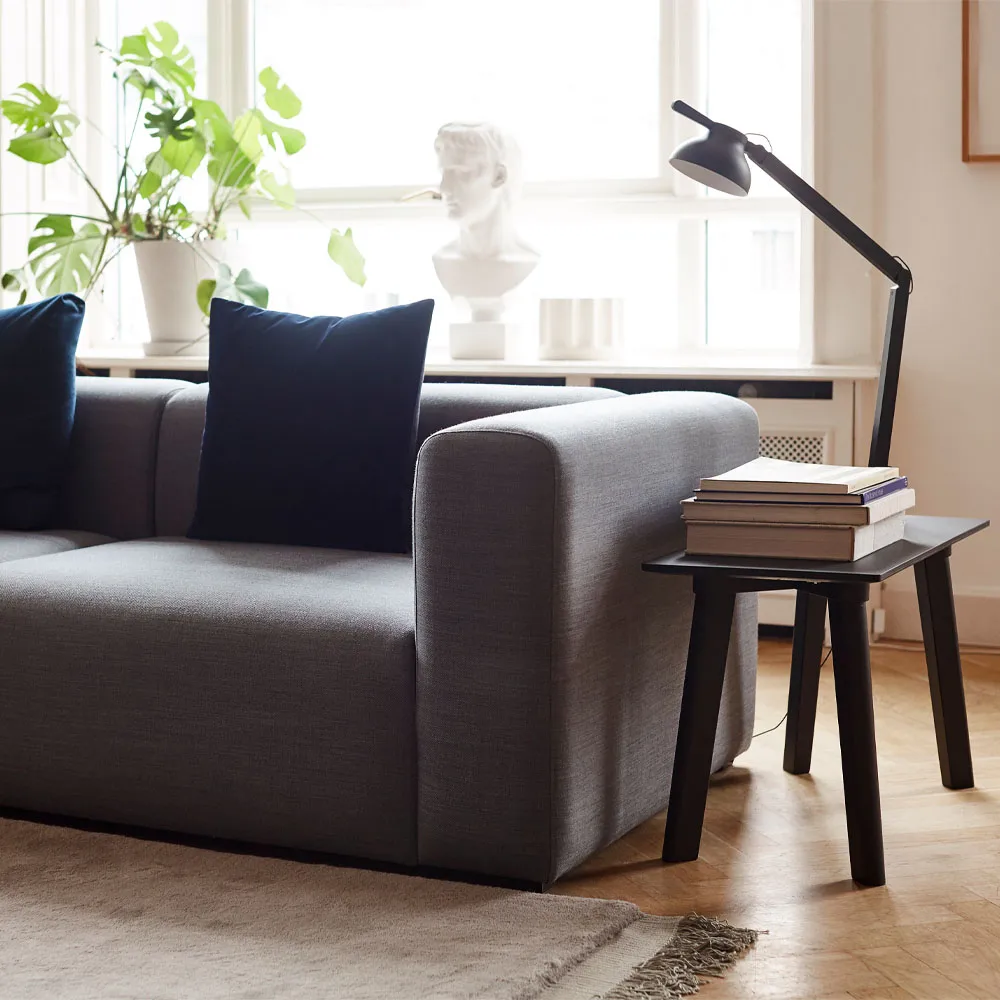 Mags 3-zits bank, Stof Hallingdal 65 764 blauw HAY