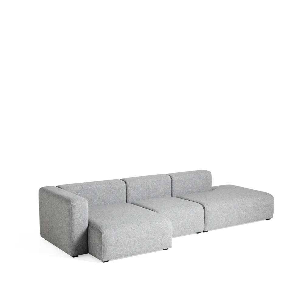 Mags modulaire bank, Stof Hallingdal 130 grijs – links HAY