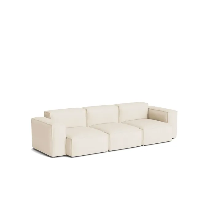 Mags Soft Low Armrest bank 2,5-zits combinatie 1 - Turf cream, afneembare bekleding - HAY