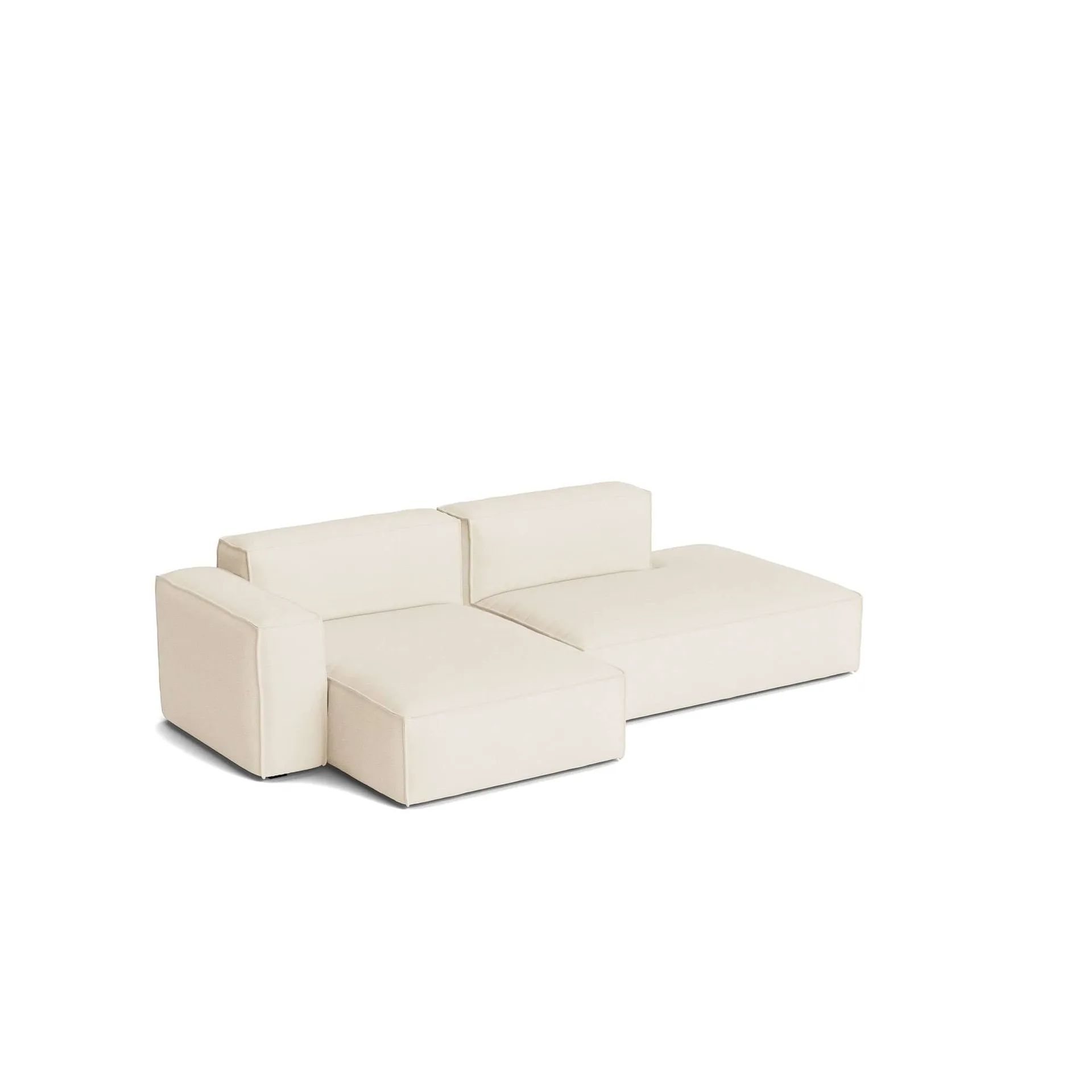 Mags Soft Low Armrest bank 2,5-zits combinatie 3, Turf cream, linksgeplaatst, afneembare bekleding HAY
